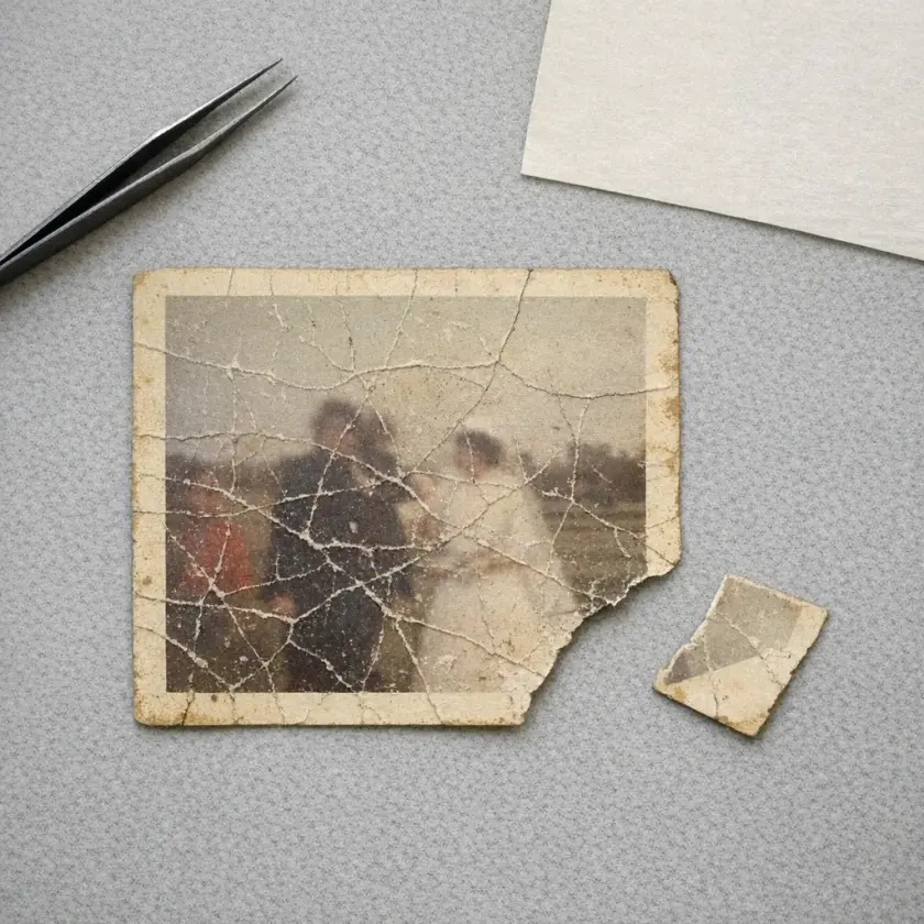 Реставрация фотографии средней сложности