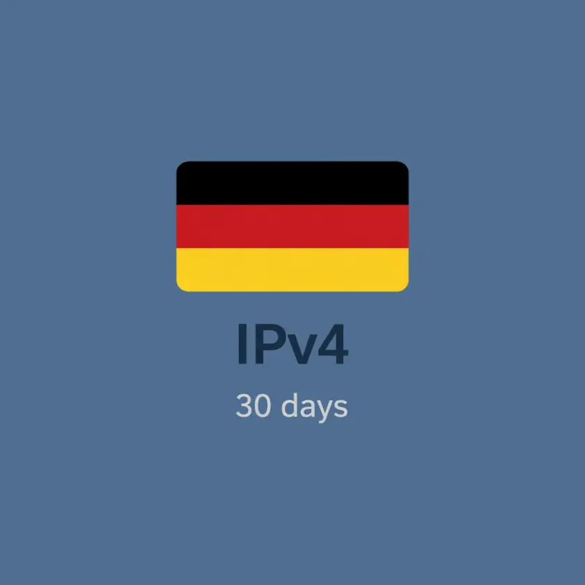 IPv4-прокси Германии, 1 IP на месяц