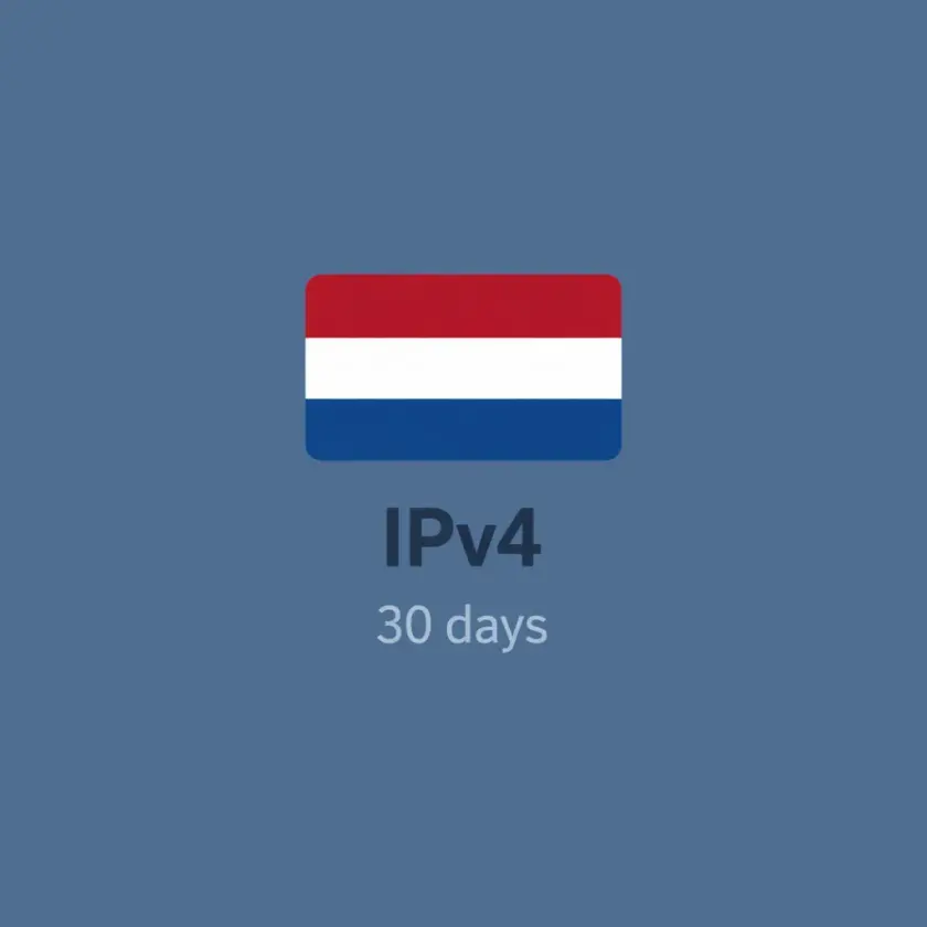 IPv4-прокси Нидерландов, 1 IP на месяц
