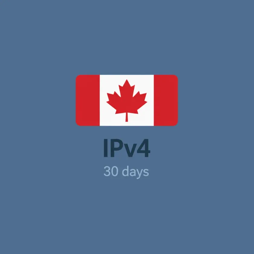 IPv4-прокси Канады, 1 IP на месяц