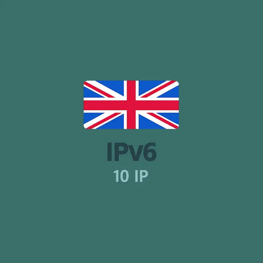IPv6-прокси Великобритании, 10 IP на месяц