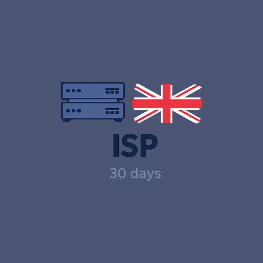 ISP-прокси Великобритании, 1 IP на месяц